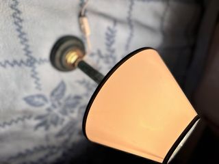 Lámpara de mesa vintage latón y mármol