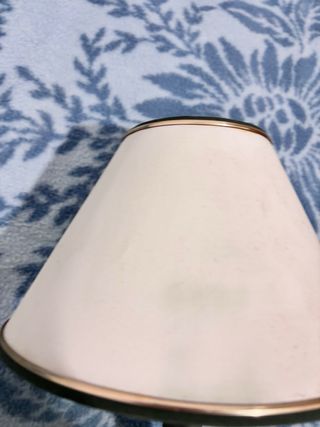 Lámpara de mesa vintage latón y mármol