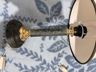 Lámpara de mesa vintage latón y mármol