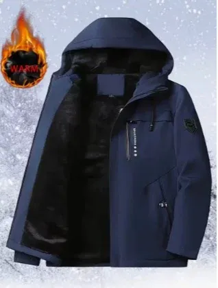 Chaqueta Invierno Azul Resistente al Frío