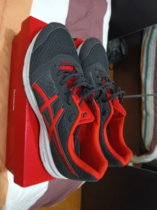 Asics Patriot 9 Zapatillas Negras y Rojas