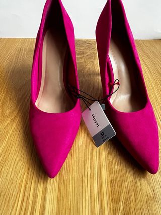 Zapatos de tacón fucsia T-37 nuevos