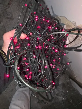 300 Minilucciole Rosse Gran Natale