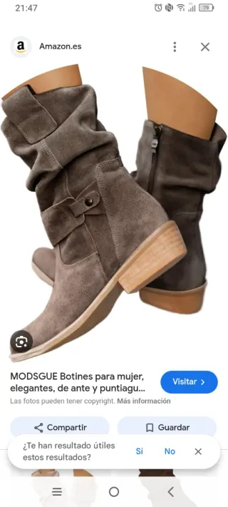 Botas de ante a estrenar.