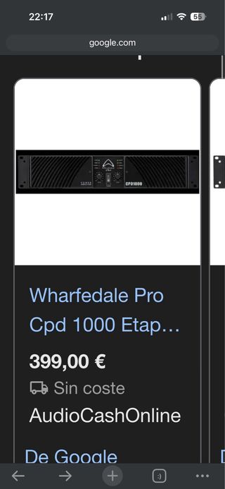 Etapa de Potencia Wharfedale CPD1000