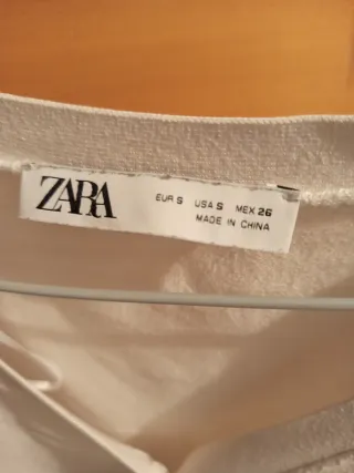 Cárdigan Zara Blanco Talla S