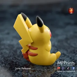FIGURA PIKACHU RESINA POKEMON 3D