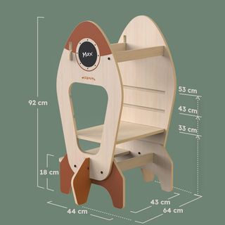 Torre di apprendimento Montessori per bambini Rocket