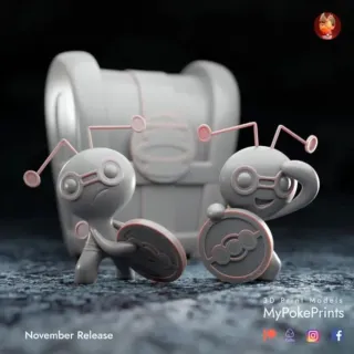 FIGURA GIMMIGHOUL POKEMON 3D