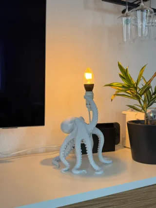 Lámpara Pulpo Mesa Multicolor