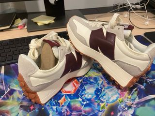 Zapatillas New Balance 327 Beige/Blanco Originales