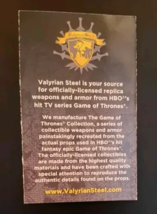 Pugnale Stark - Game of Thrones