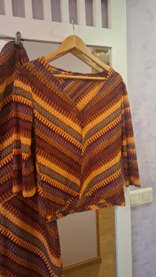 Falda larga estampada