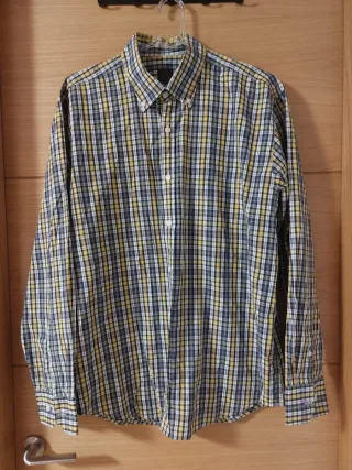 Camisa cuadros Cortefiel Talla L