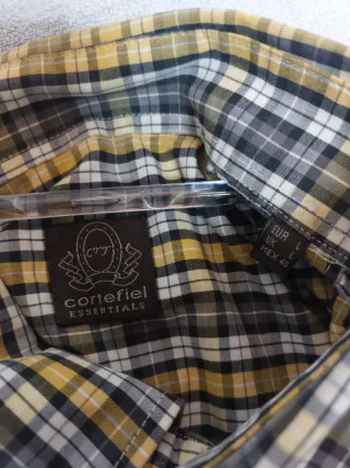 Camisa cuadros Cortefiel Talla L