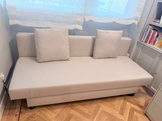 Sofá Cama Beige/Gris