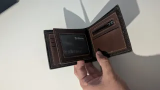 Cartera Hombre MenBense Piel Marrón y Negra