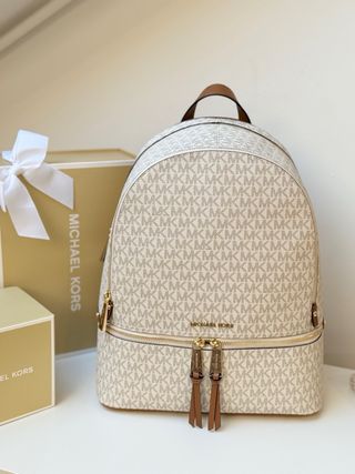 Mochila Michael Kors Beige y Marrón