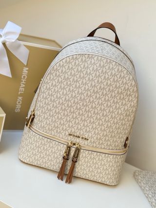 Mochila Michael Kors Beige y Marrón