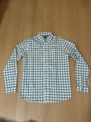 Camisa cuadros manga larga M