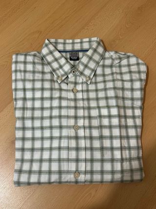 Camisa cuadros manga larga M