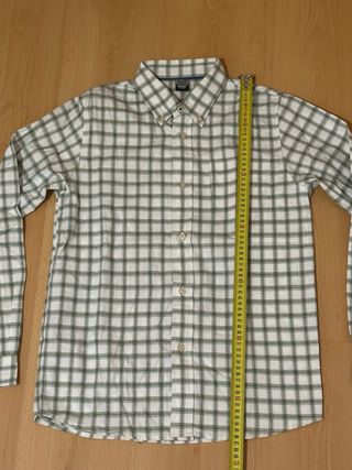 Camisa cuadros manga larga M