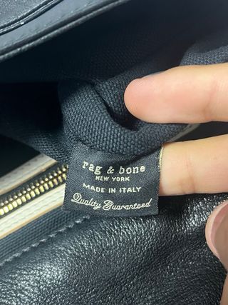 Bolso Rag & Bone Negro Cuero Medium