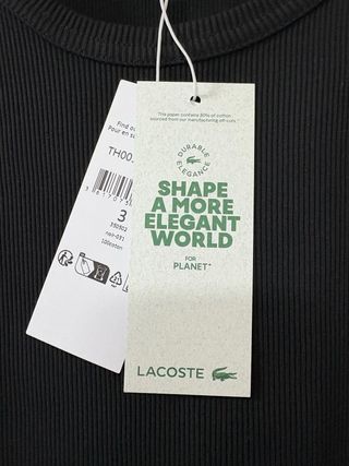 Canottiera Lacoste Nera S