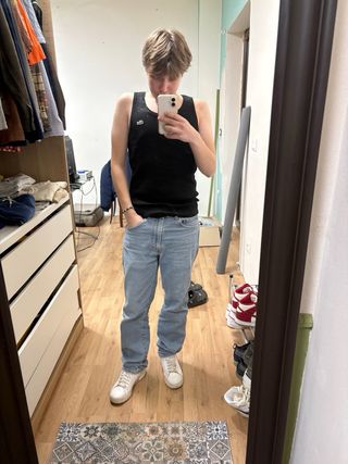 Canottiera Lacoste Nera S