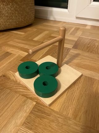 Juego Montessori guía horizontal