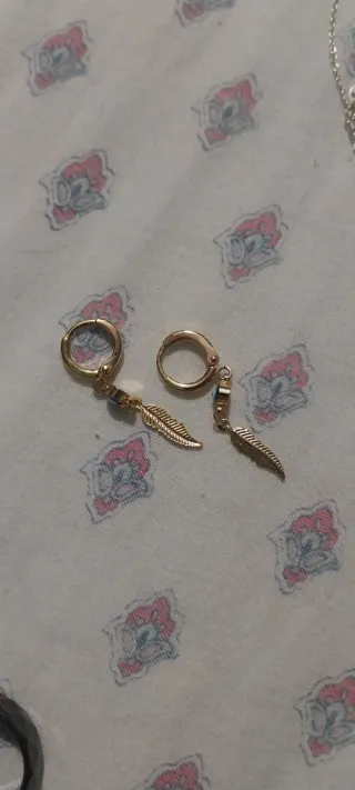 Pendientes Ojo Turco y Pluma