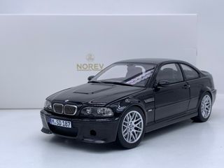 1:18 BMW M3 CSL E46 Coupé 2003 Negro Zafiro Norev