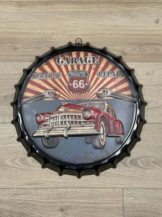 Chapa decorativa Coche Clásico Route 66 Colección