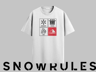 Maglietta Etnasnow modello Snowrules vari colori