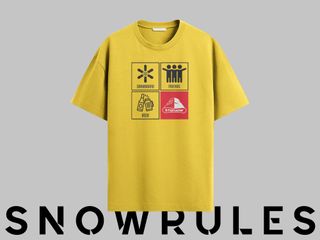 Maglietta Etnasnow modello Snowrules vari colori