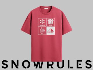 Maglietta Etnasnow modello Snowrules vari colori