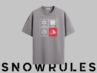 Maglietta Etnasnow modello Snowrules vari colori