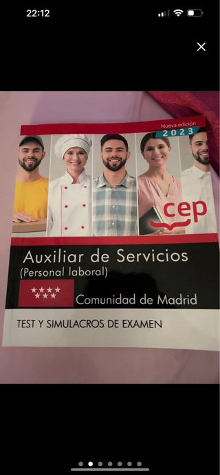 Auxiliar de servicios comunidad de Madrid personal