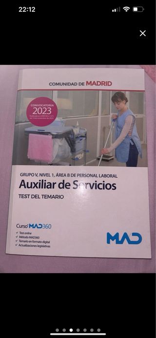 Auxiliar de Servicios Comunidad de Madrid 2023
