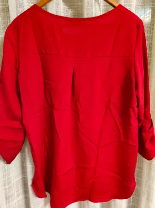 Camisa Roja Manga Larga NEW SAKS