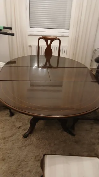 Mesa comedor redonda madera