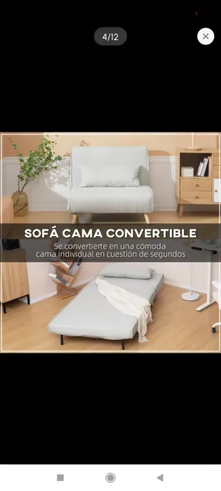 Sofá Cama 6 Posiciones + Almohada