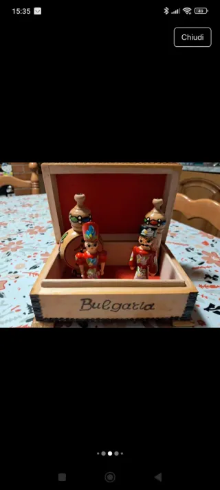 Cofanetto in legno Bulgaria