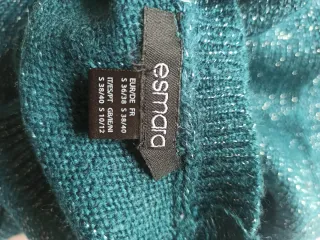 Abito lana verde e argento