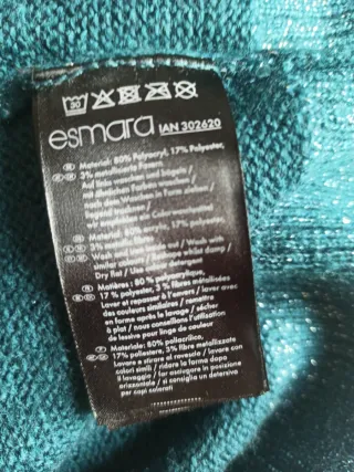 Abito lana verde e argento