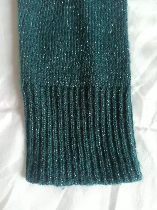 Abito lana verde e argento