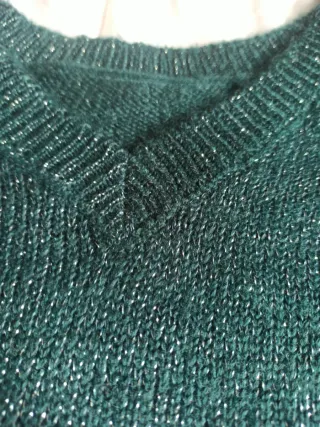 Abito lana verde e argento