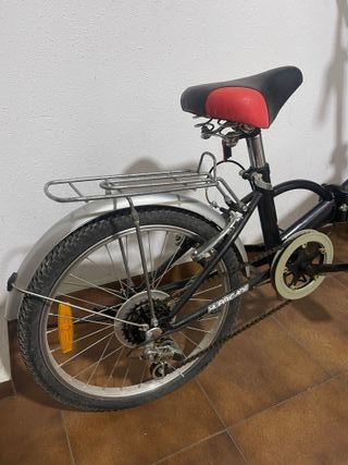 Bicicleta Plegable Hurricane Negra
