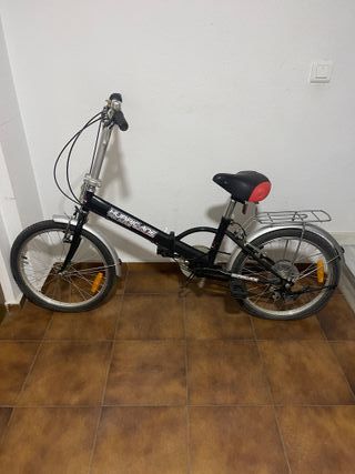 Bicicleta Plegable Hurricane Negra