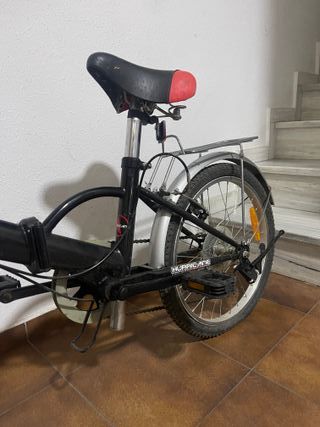 Bicicleta Plegable Hurricane Negra